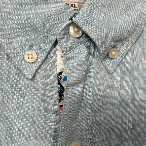 Madda Fella Linen Long Sleeve Linen Shirt size XXL- gently used - Picture 7 of 14